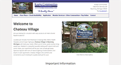 Desktop Screenshot of chateauvillageapartments.com